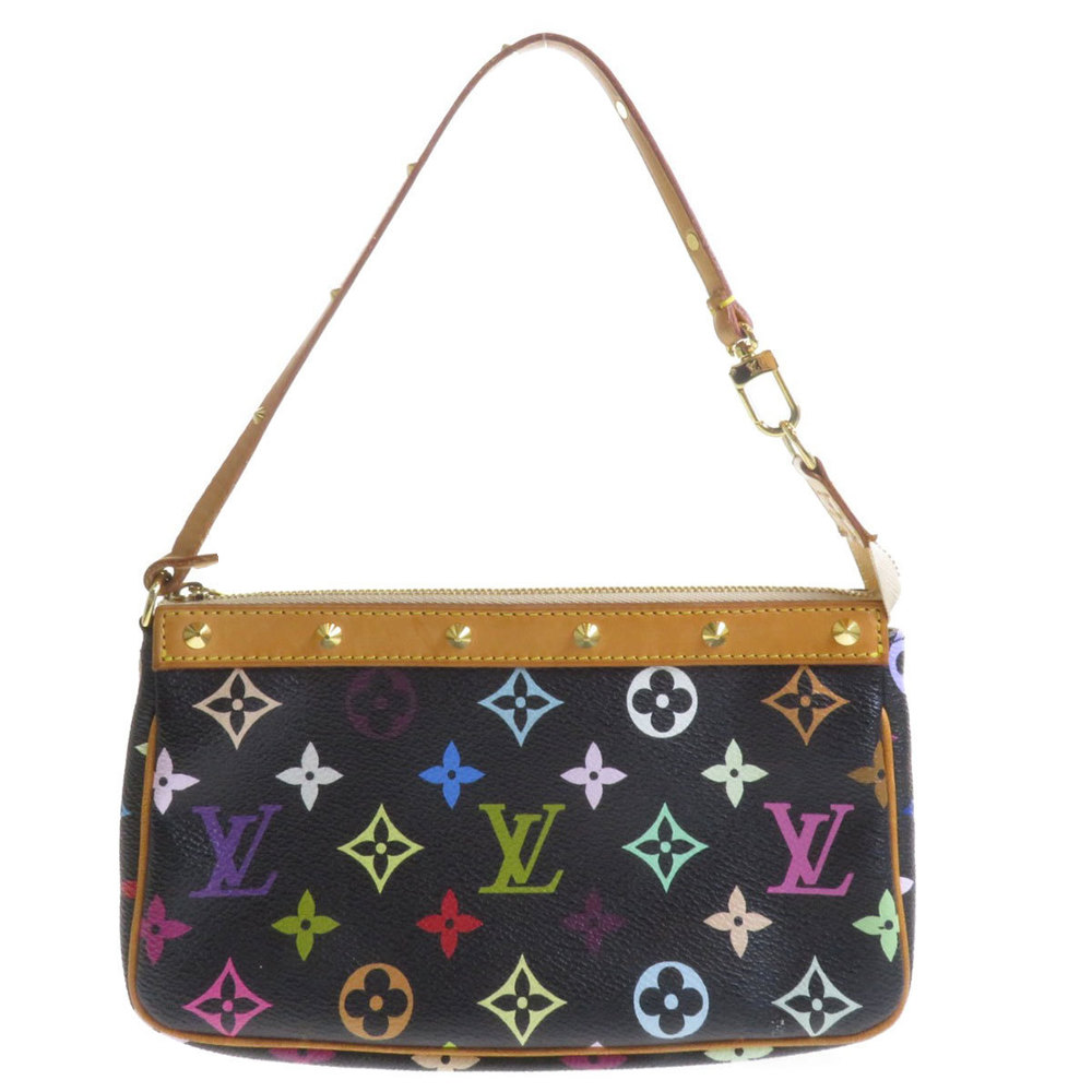 Louis Vuitton Pochette Monogram Multicolor Handbag Canvas